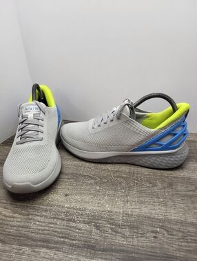 Kizik Athens Sneakers Gray Lace Up Low Top Athletic Running Shoes Mens 8 Wms 9.5